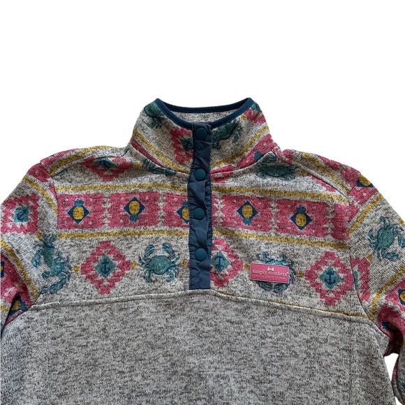 Simply Southern Tried And True Women's Comfy Quarter Button Pullover Size Large - Picture 3 of 8